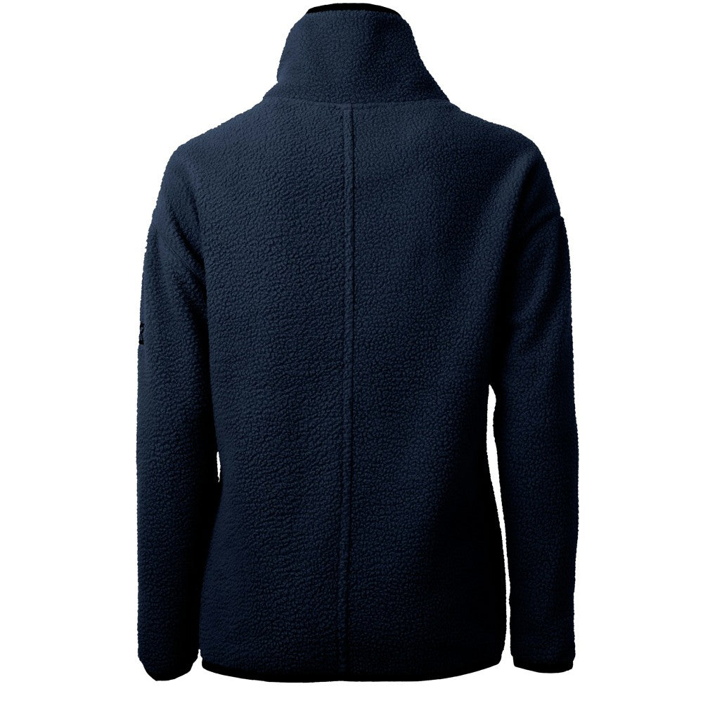 Cleveland Guardians Cutter & Buck Women's Cascade Eco Sherpa Fleece Quarter-Zip Pullover Jacket - Navy Jackets