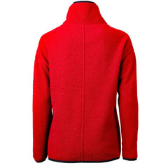 Boston Red Sox Cutter & Buck Women's Cascade Eco Sherpa Fleece Quarter-Zip Pullover Jacket - Red Jackets