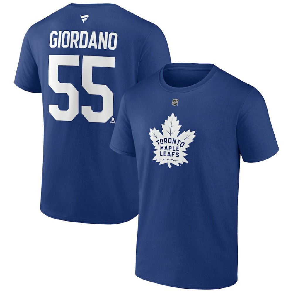 Mark Giordano Toronto Maple Leafs Fanatics Authentic Stack Name & Number T-Shirt - Blue | US 4804025