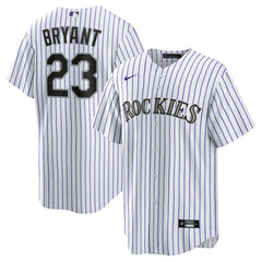 Kris Bryant Colorado Rockies Nike Replica Player Jersey - White/Purple Jerseys