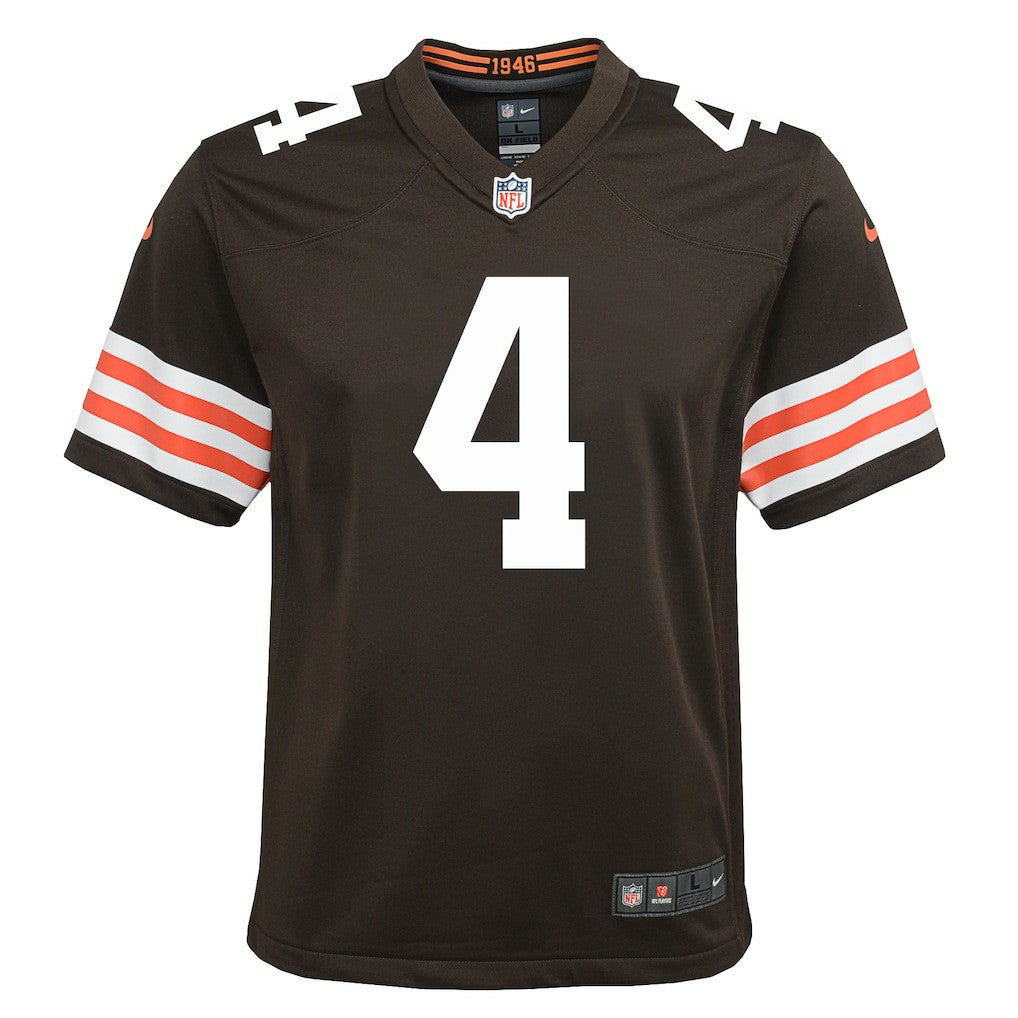 Deshaun Watson Cleveland Browns Youth Game Jersey - Brown Jerseys
