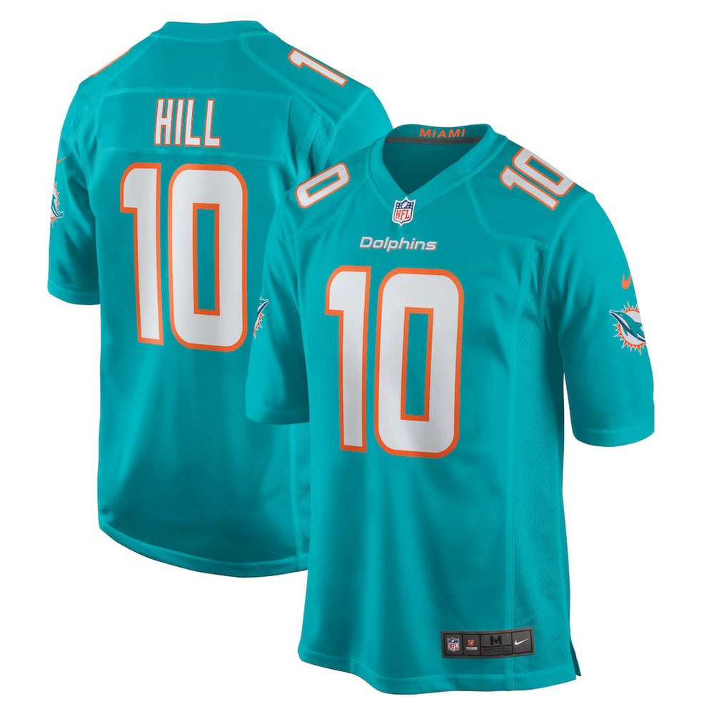 Tyreek Hill Miami Dolphins Youth Game Jersey - Aqua Jerseys