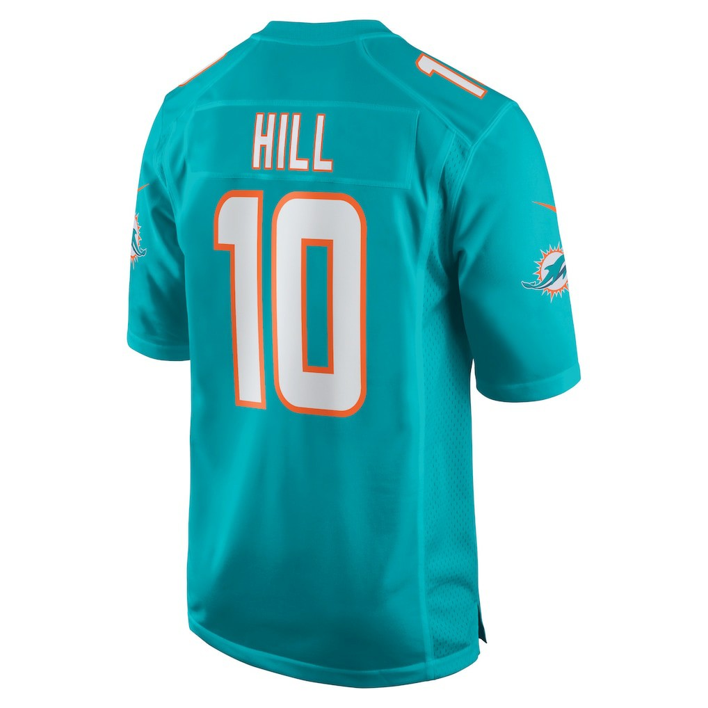 Tyreek Hill Miami Dolphins Youth Game Jersey - Aqua Jerseys