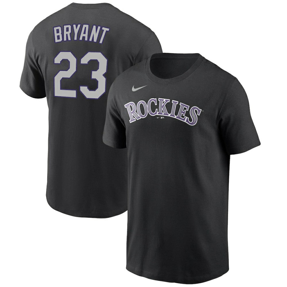Kris Bryant Colorado Rockies Nike Name & Number T-Shirt - Black T-shirts