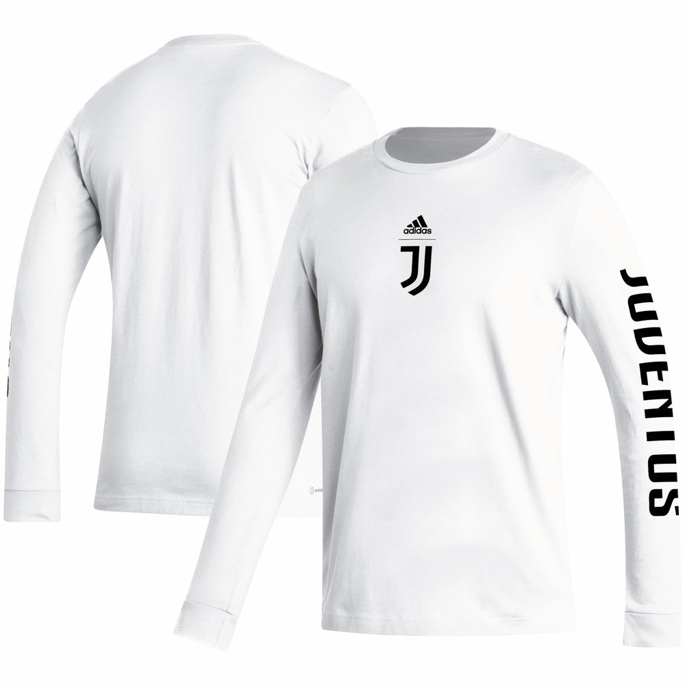 Juventus Team Crest Long Sleeve T-Shirt White - Adidas sale