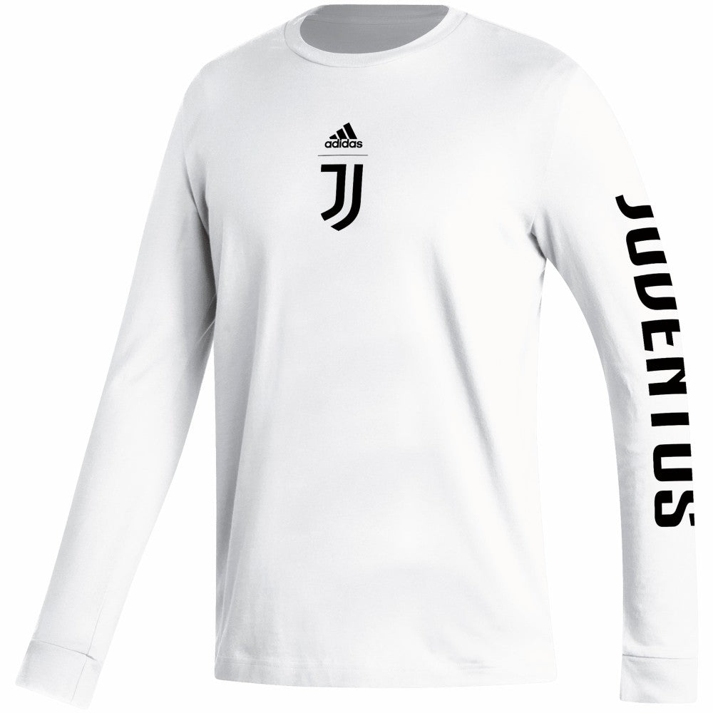 Juventus Team Crest Long Sleeve T-Shirt White - Adidas sale