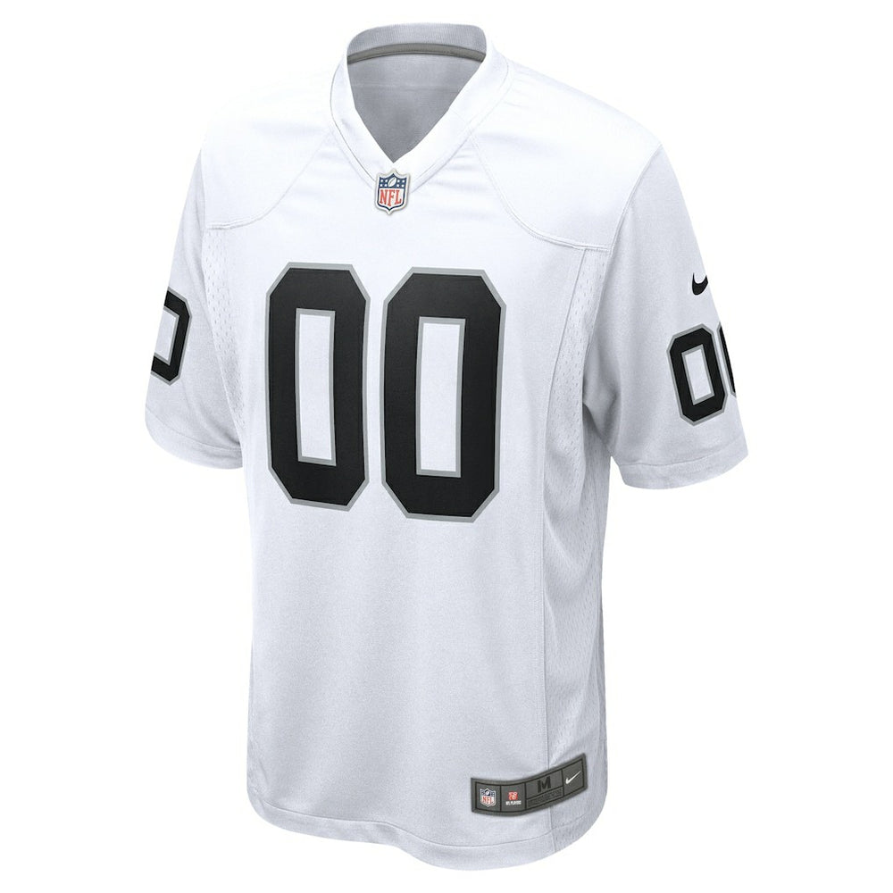 Las Vegas Raiders Youth Team Custom Game Jersey - White Jerseys