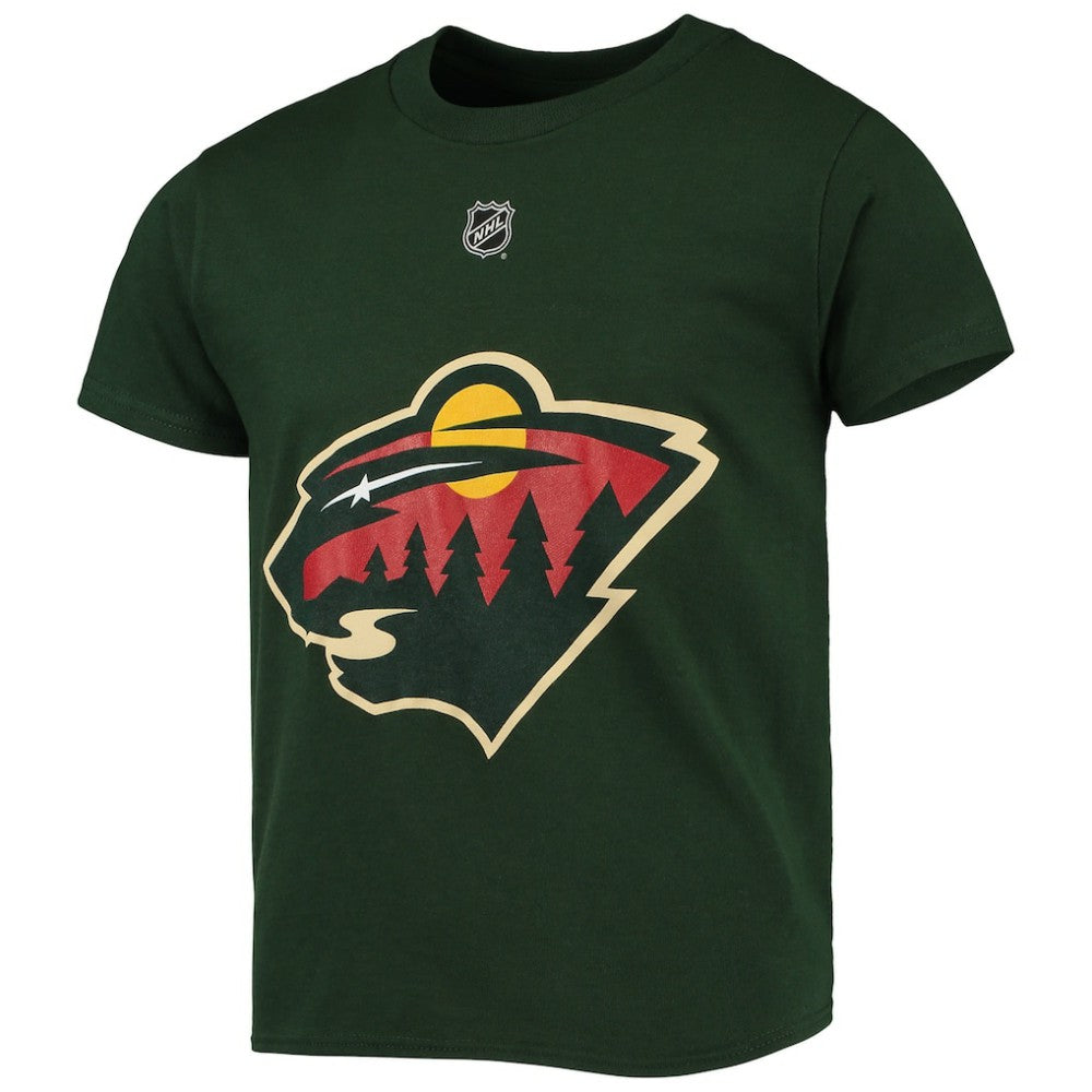 Marc-Andre Fleury Minnesota Wild Youth Player Name & Number T-Shirt - Green | US 4807847