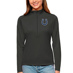 Indianapolis Colts Antigua Women's Tribute Half-Zip Top - Charcoal Tops