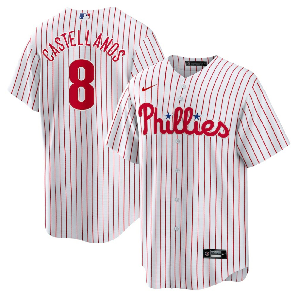 Nick Castellanos Philadelphia Phillies Nike Replica Player Jersey - White Jerseys