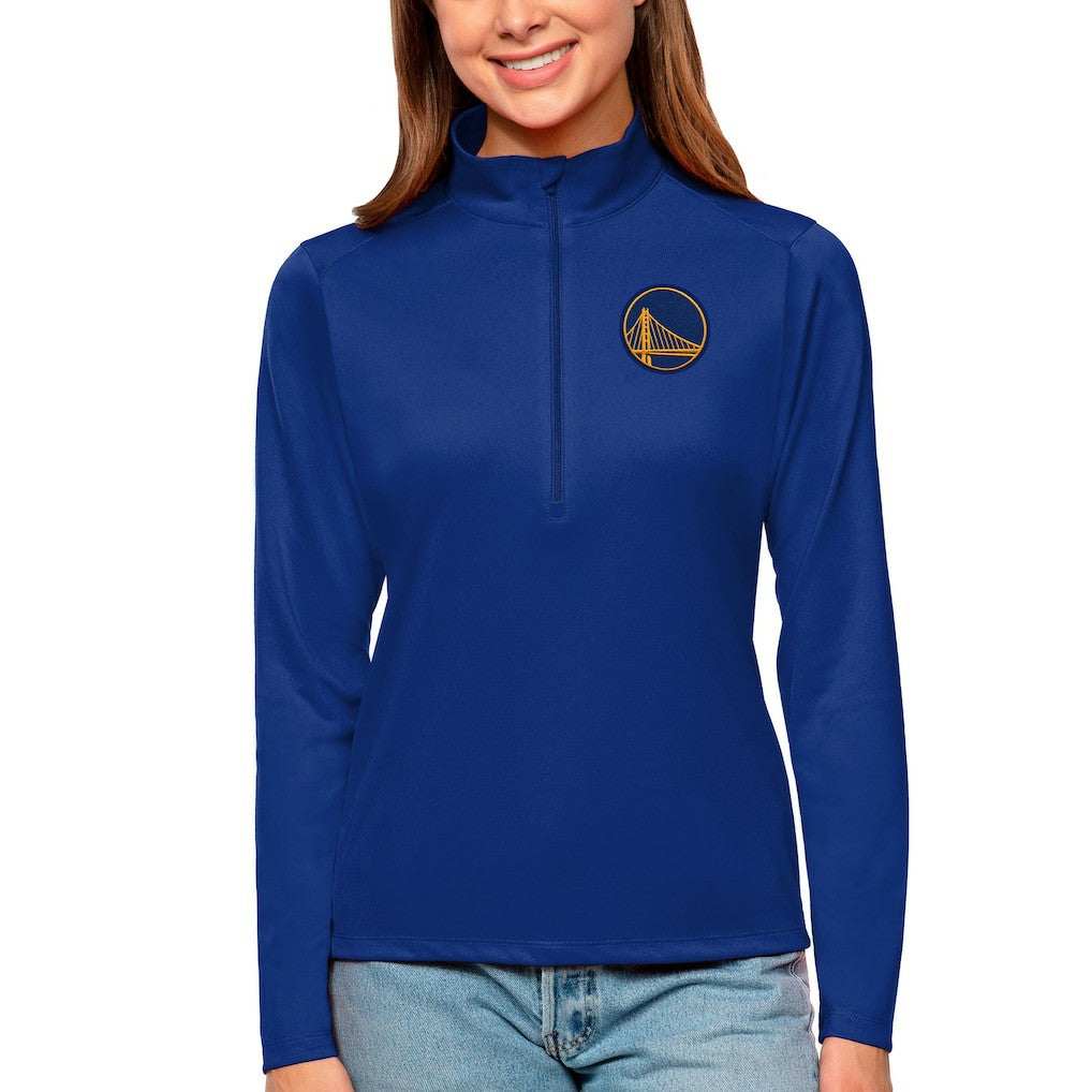 Golden State Warriors Antigua Women's Tribute Half-Zip Top Royal outlet