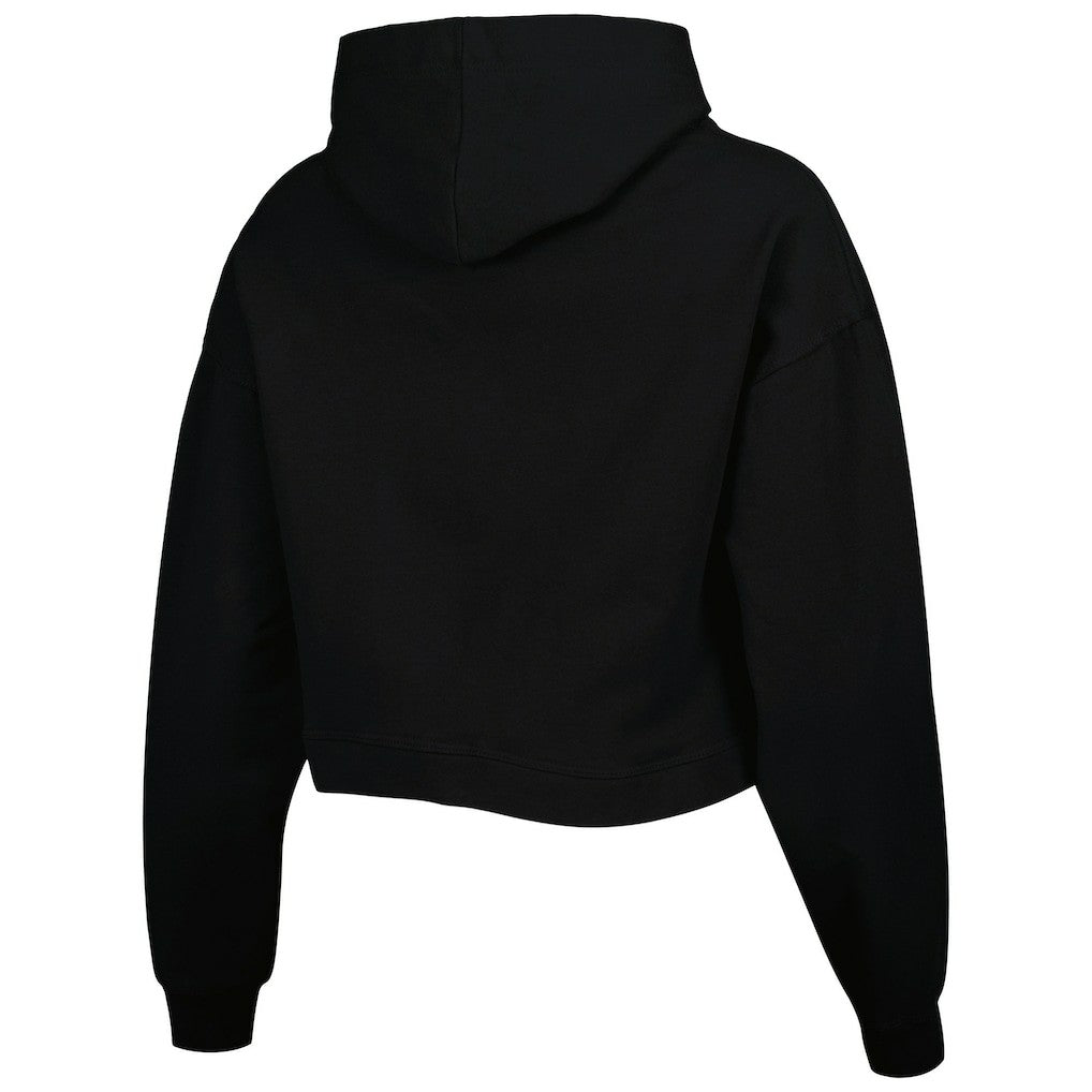 Chicago Bulls Lusso Women's Layla World Tour Cropped Pullover Hoodie Black outlet