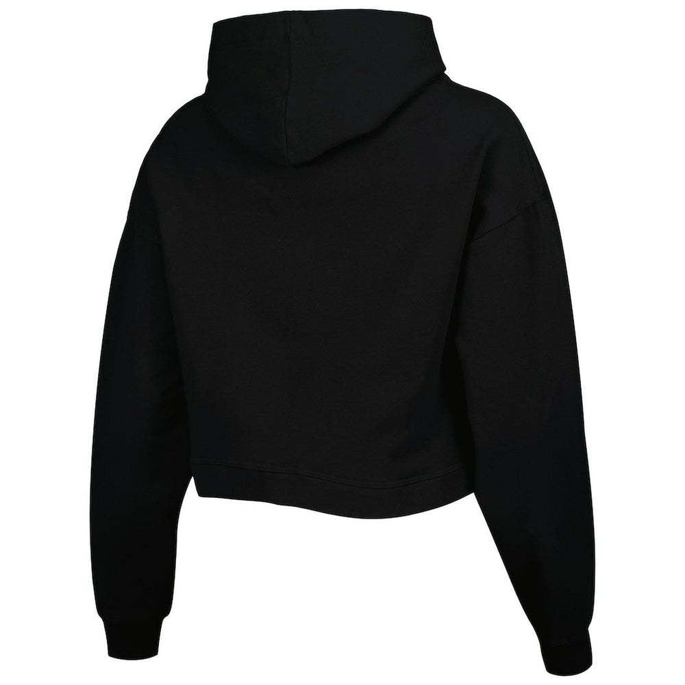 Chicago Bulls Lusso Women's Layla World Tour Cropped Pullover Hoodie Black outlet