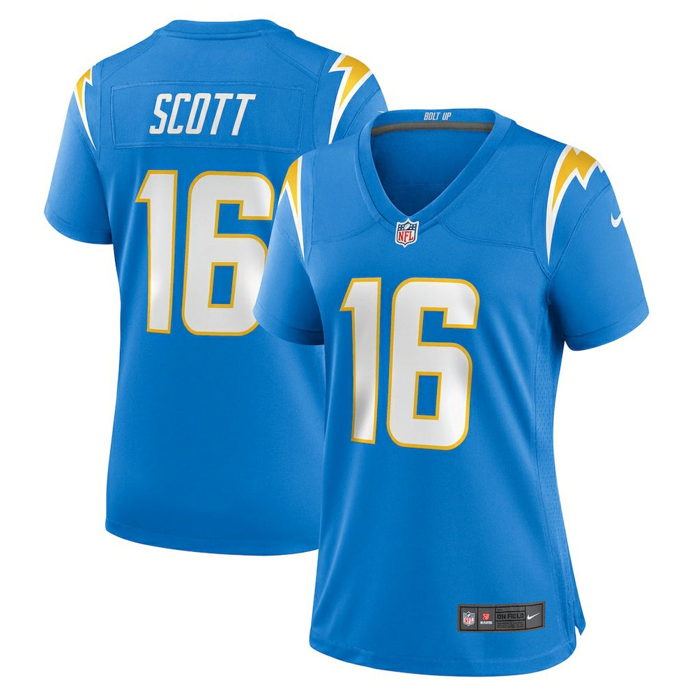 JK Scott Los Angeles Chargers Women's Game Jersey - Powder Blue Jerseys