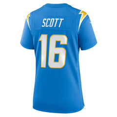 JK Scott Los Angeles Chargers Women's Game Jersey - Powder Blue Jerseys