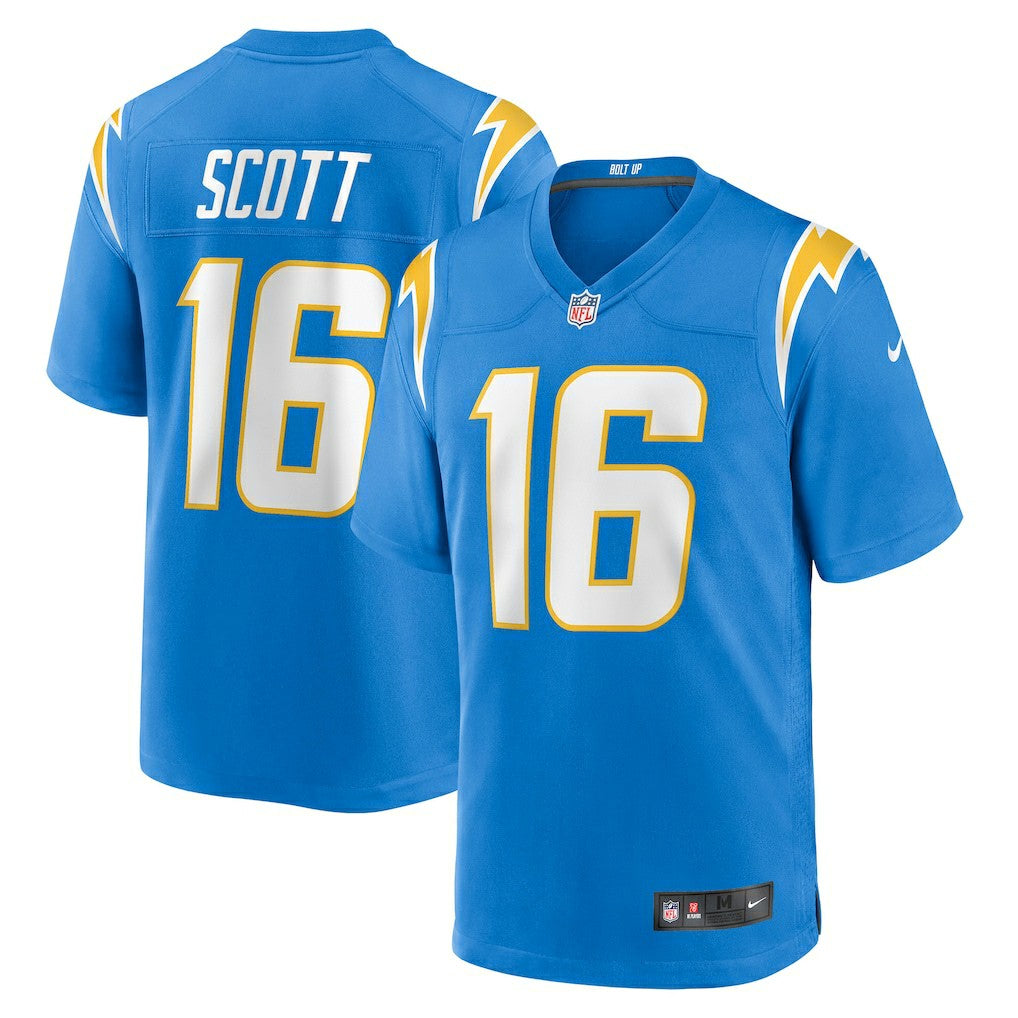 JK Scott Los Angeles Chargers Game Jersey - Powder Blue Jerseys