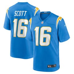 JK Scott Los Angeles Chargers Game Jersey - Powder Blue Jerseys