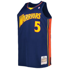 Baron Davis Golden State Warriors Big & Tall Hardwood Classics 2006/07 Swingman Jersey Navy - Mitchell & Ness