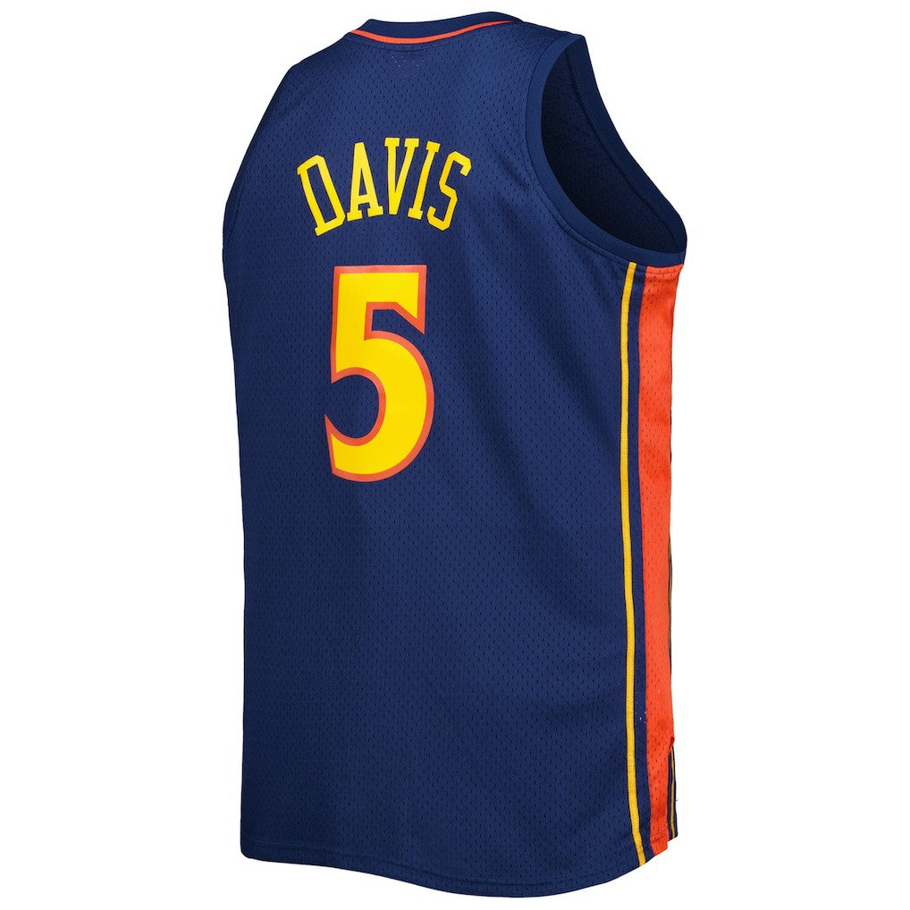 Baron Davis Golden State Warriors Big & Tall Hardwood Classics 2006/07 Swingman Jersey Navy - Mitchell & Ness