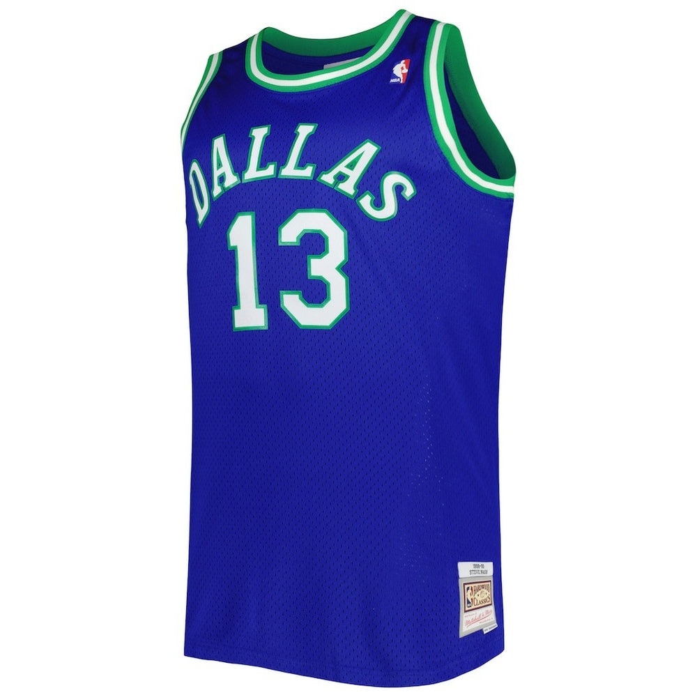 Steve Nash Dallas Mavericks Big & Tall Hardwood Classics 1998/99 Swingman Jersey Blue - Mitchell & Ness