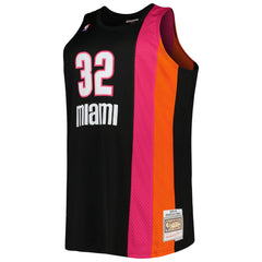 Shaquille O'Neal Miami Heat Big & Tall Hardwood Classics 2005/06 Swingman Jersey Black - Mitchell & Ness