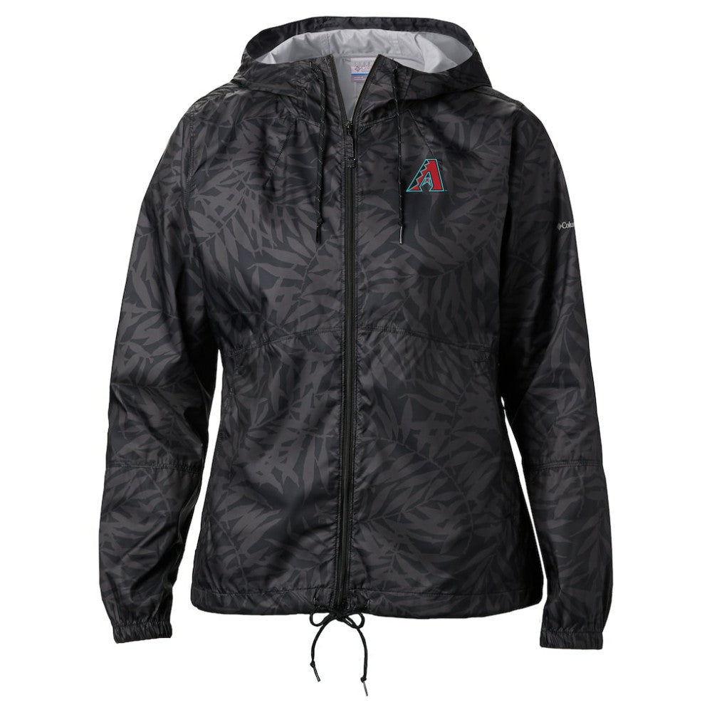 Arizona Diamondbacks Columbia Women's Flash Forward Full-Zip Windbreaker Jacket - Black Jackets