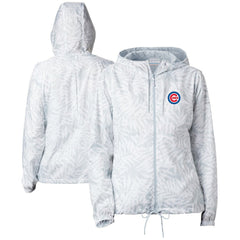 Chicago Cubs Columbia Women's Flash Forward Full-Zip Windbreaker Jacket - Gray Jackets
