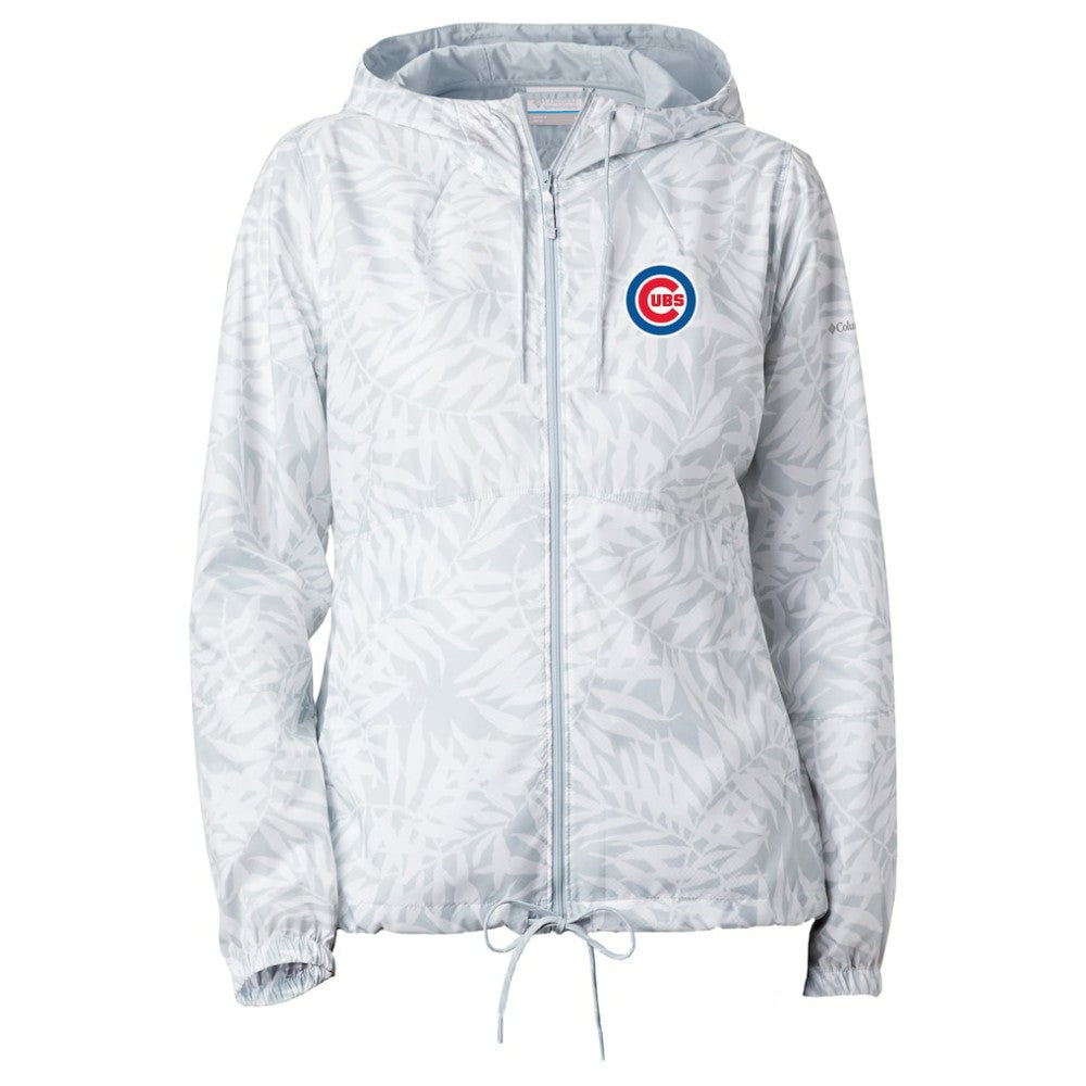 Chicago Cubs Columbia Women's Flash Forward Full-Zip Windbreaker Jacket - Gray Jackets