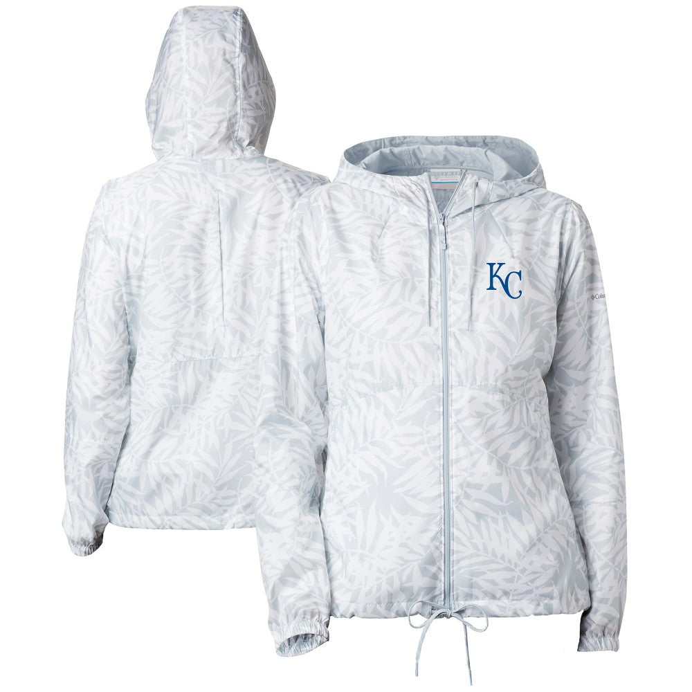 Kansas City Royals Columbia Women's Flash Forward Full-Zip Windbreaker Jacket - White Jackets