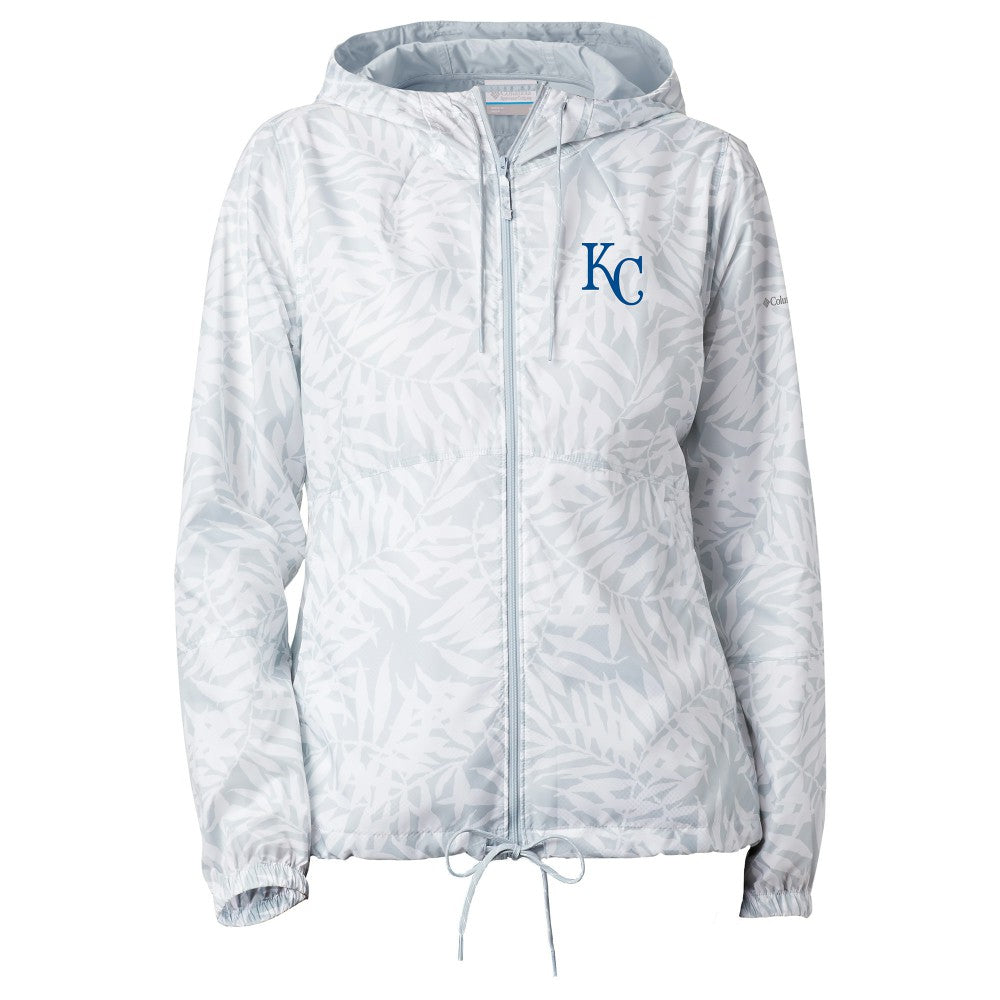 Kansas City Royals Columbia Women's Flash Forward Full-Zip Windbreaker Jacket - White Jackets