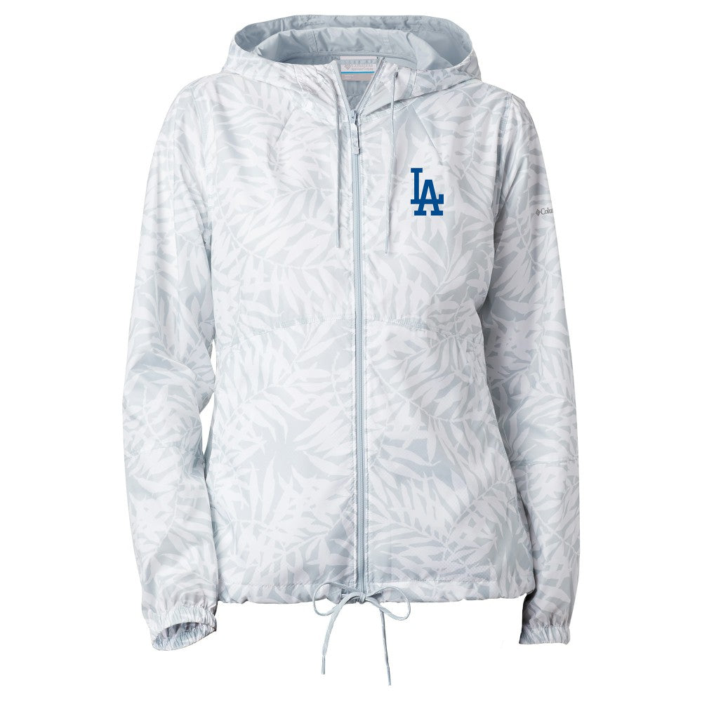 Los Angeles Dodgers Columbia Women's Flash Forward Full-Zip Windbreaker Jacket - White Jackets
