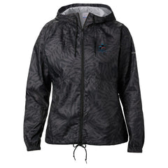 Miami Marlins Columbia Women's Flash Forward Full-Zip Windbreaker Jacket - Black Jackets