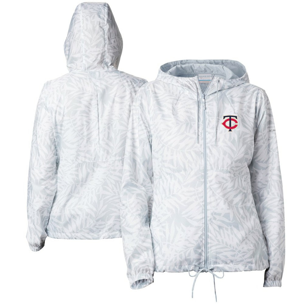Minnesota Twins Columbia Women's Flash Forward Full-Zip Windbreaker Jacket - Gray Jackets