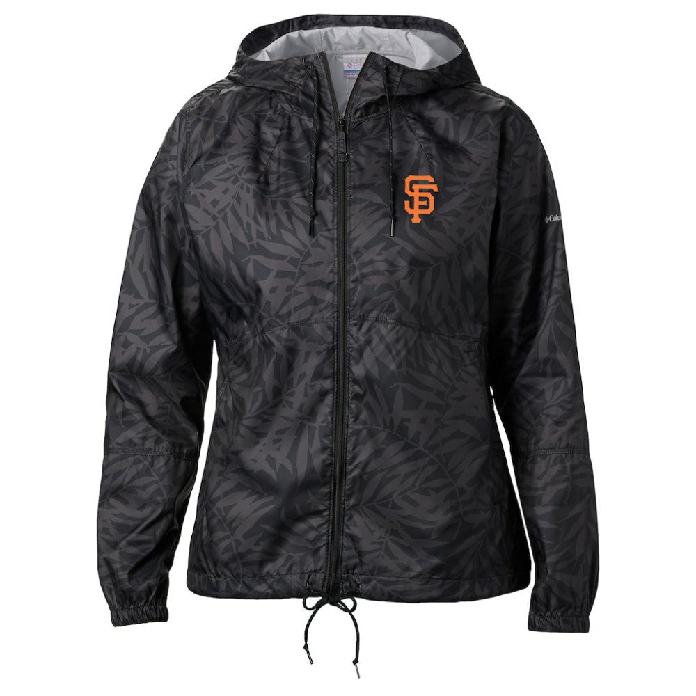 San Francisco Giants Columbia Women's Flash Forward Full-Zip Windbreaker Jacket - Black Jackets