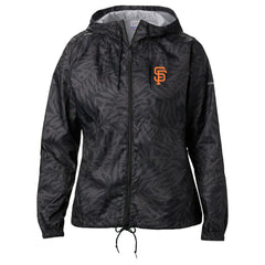 San Francisco Giants Columbia Women's Flash Forward Full-Zip Windbreaker Jacket - Black Jackets