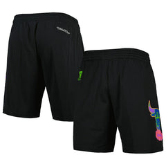 Chicago Bulls Hardwood Classics Color Bomb Energy Shorts Black - Mitchell & Ness