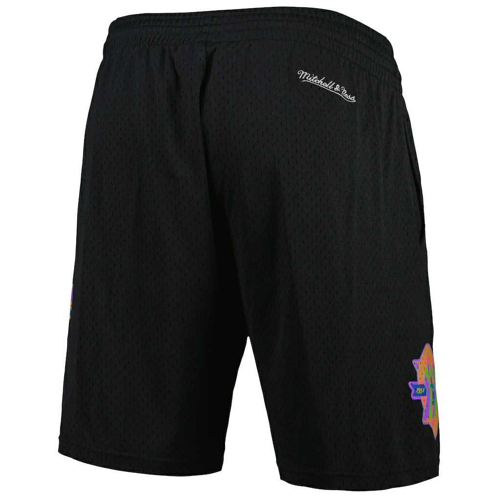 Chicago Bulls Hardwood Classics Color Bomb Energy Shorts Black - Mitchell & Ness