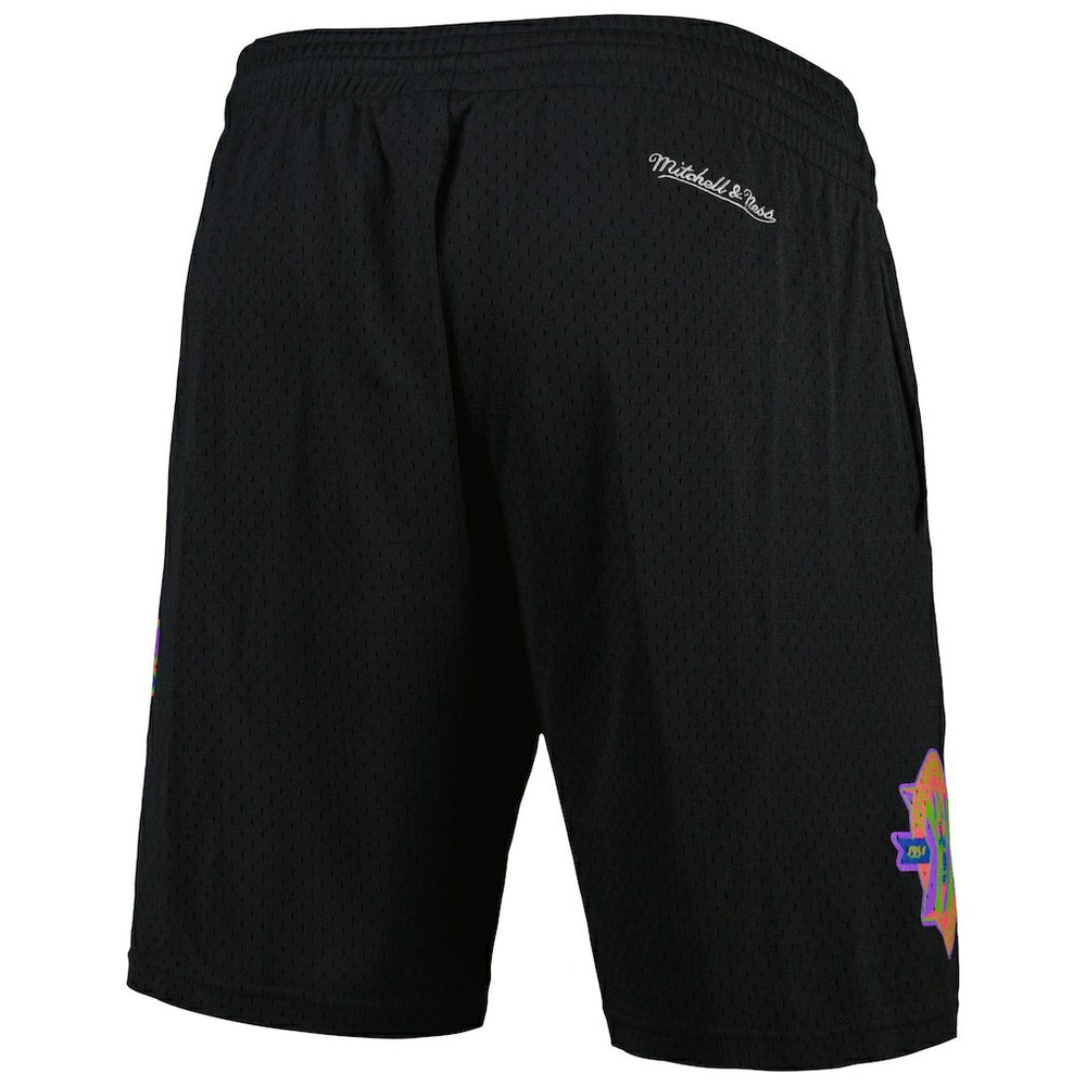 Chicago Bulls Hardwood Classics Color Bomb Energy Shorts Black - Mitchell & Ness