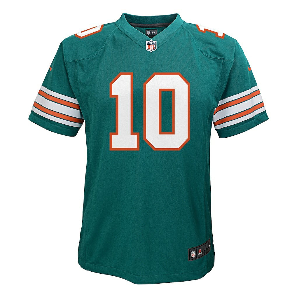 Tyreek Hill Miami Dolphins Youth Game Jersey - Aqua Jerseys