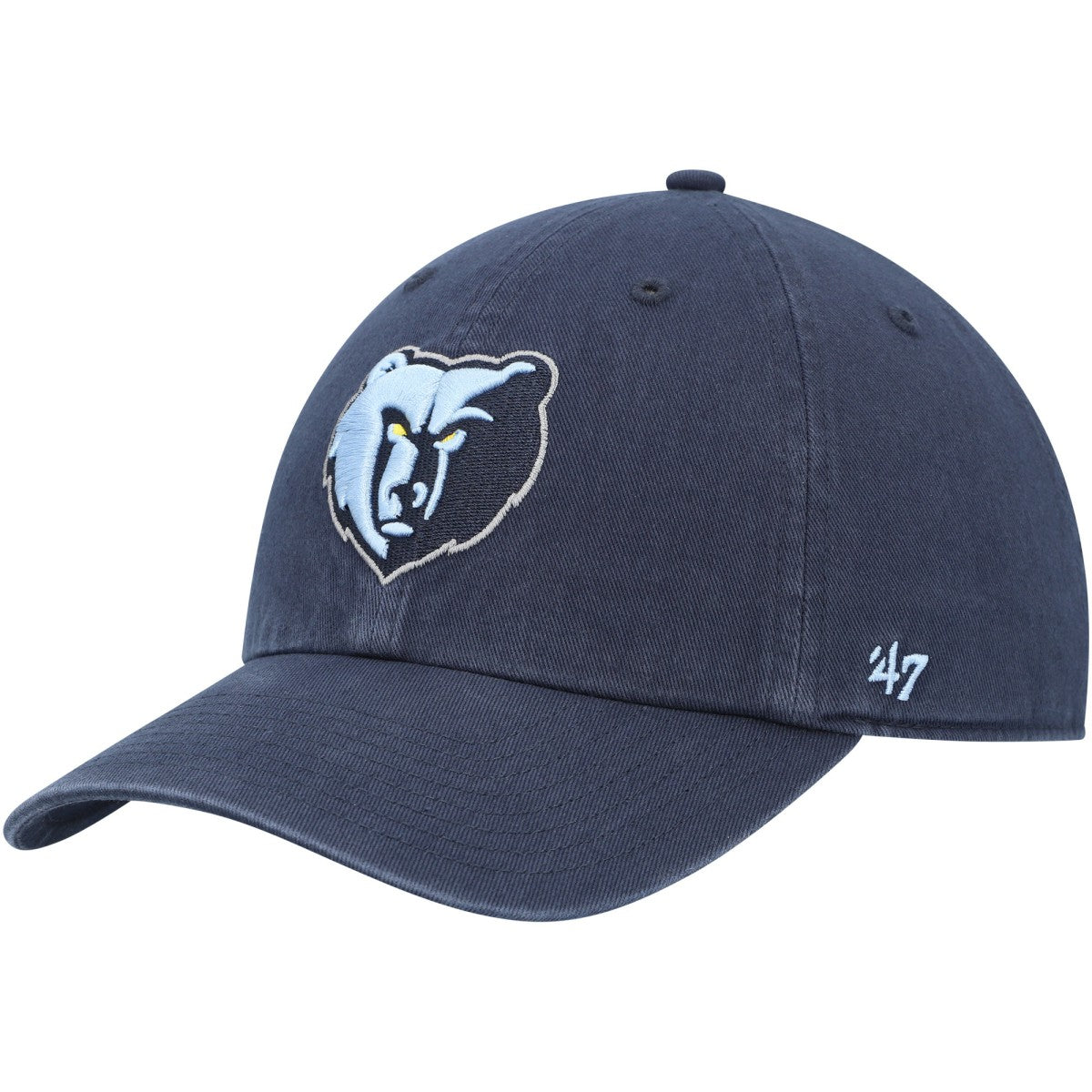 Memphis Grizzlies '47 Core Logo Clean Up Adjustable Hat Navy - 47 brand