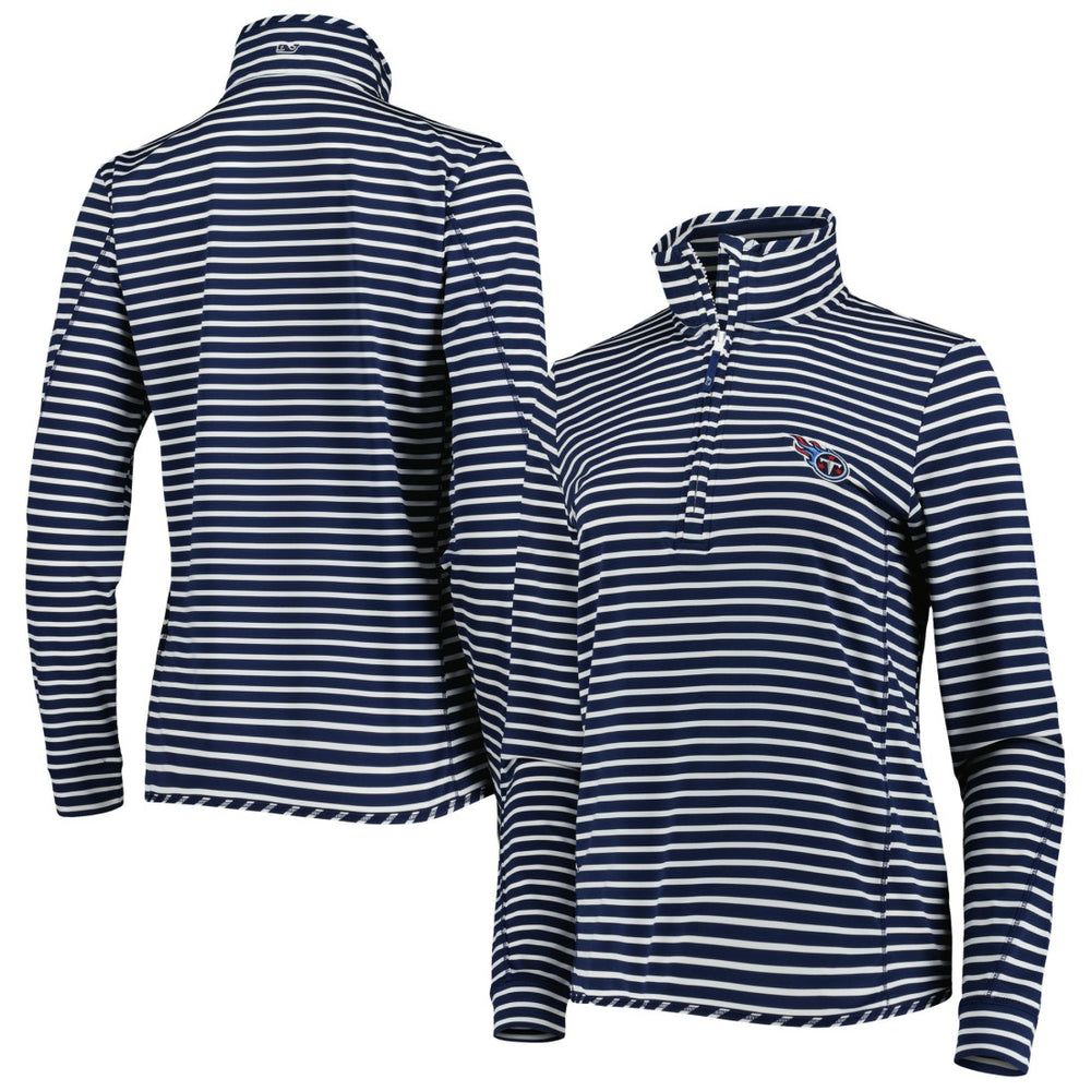 Tennessee Titans Vineyard Vines Women's Sankaty Shep Half-Zip Pullover Top - Navy Pullover