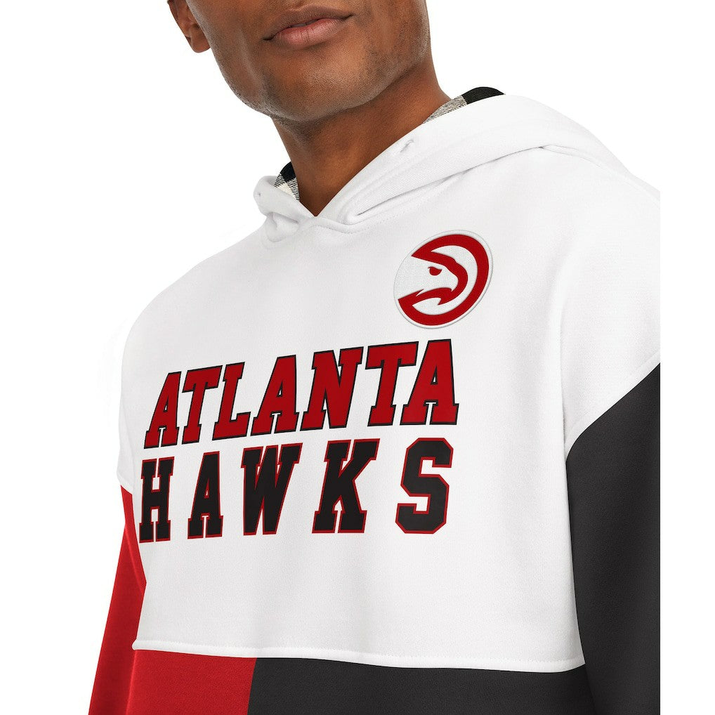 Atlanta Hawks Tommy Jeans Andrew Split Pullover Hoodie White/Red