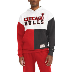 Chicago Bulls Tommy Jeans Andrew Split Pullover Hoodie White/Red