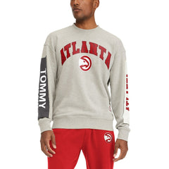 Atlanta Hawks Tommy Jeans James Patch Pullover Sweatshirt Gray