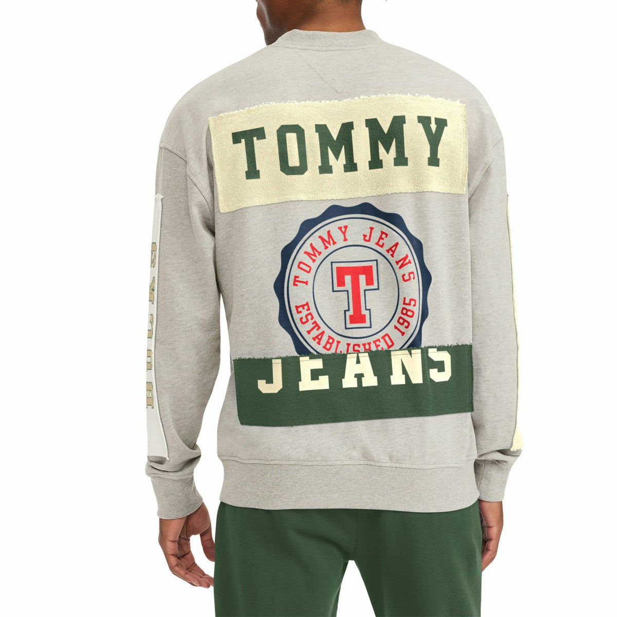Milwaukee Bucks Tommy Jeans James Patch Pullover Sweatshirt Gray