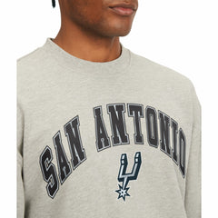 San Antonio Spurs Tommy Jeans James Patch Pullover Sweatshirt Gray outlet