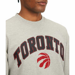 Toronto Raptors Tommy Jeans James Patch Pullover Sweatshirt Gray outlet