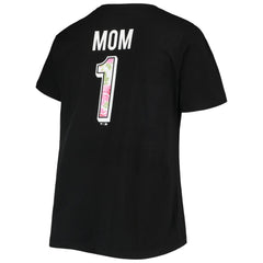 San Francisco Giants Women's Plus Size #1 Mom 2-Hit V-Neck T-Shirt - Black T-shirts
