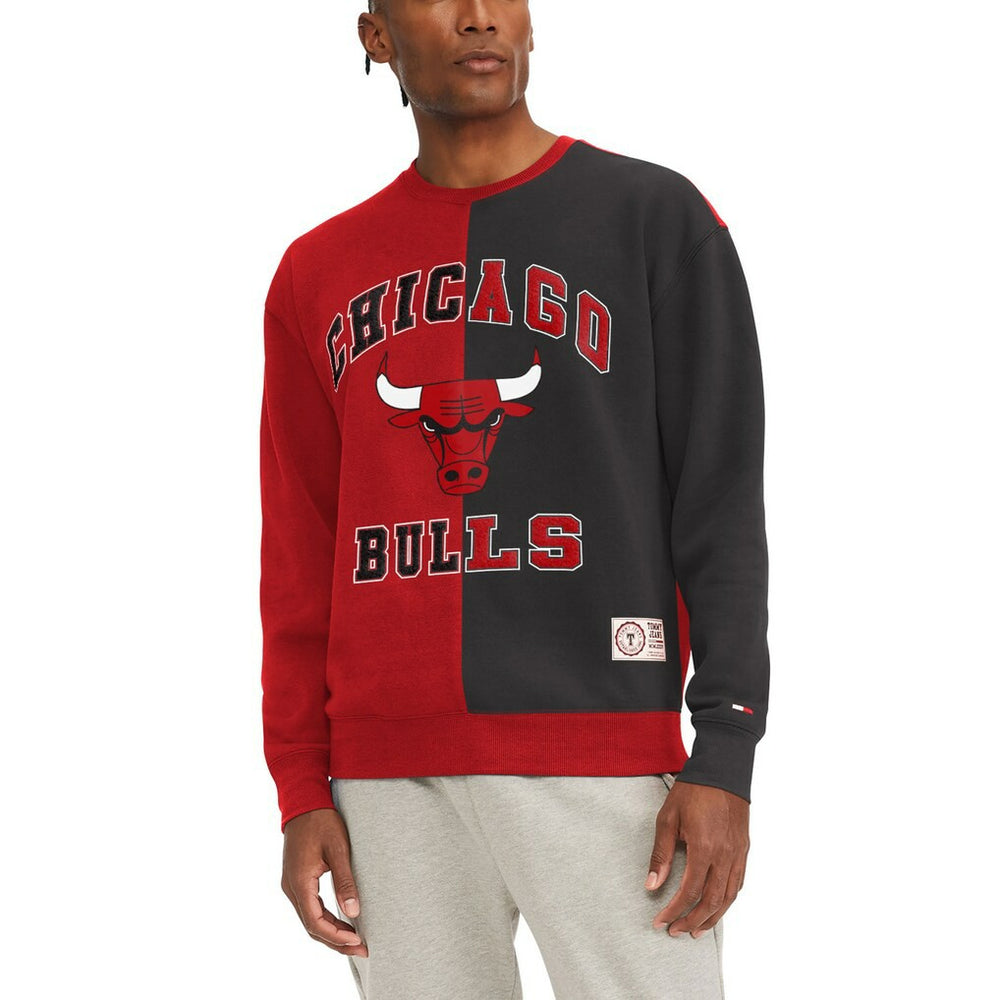 Chicago Bulls Tommy Jeans Keith Split Pullover Sweatshirt Red/Black outlet