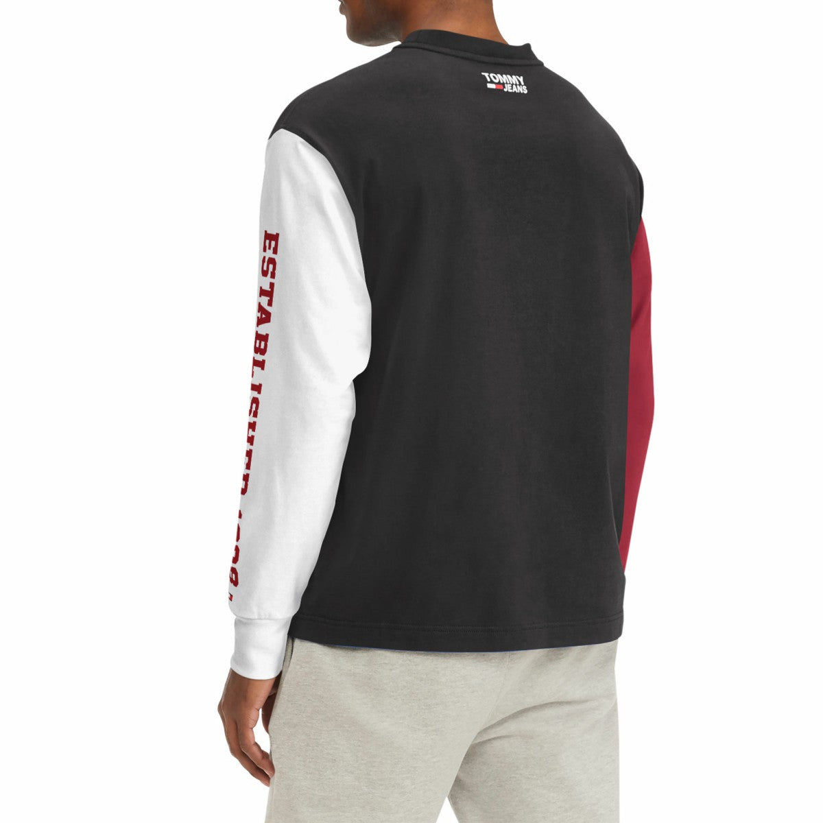 Miami Heat Tommy Jeans Richie Color Block Long Sleeve T-Shirt Black